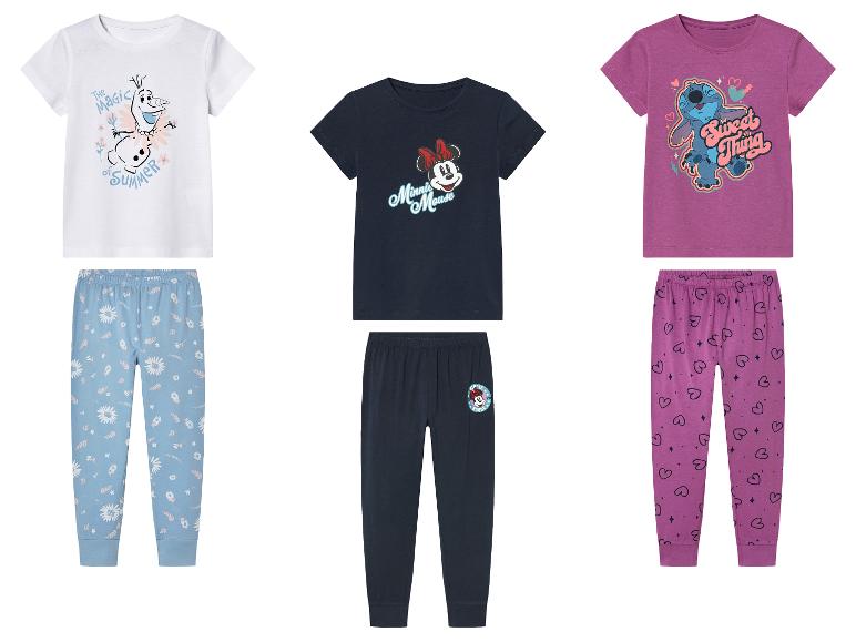 Piżamy Disney: Olaf, Minnie i Stitch.