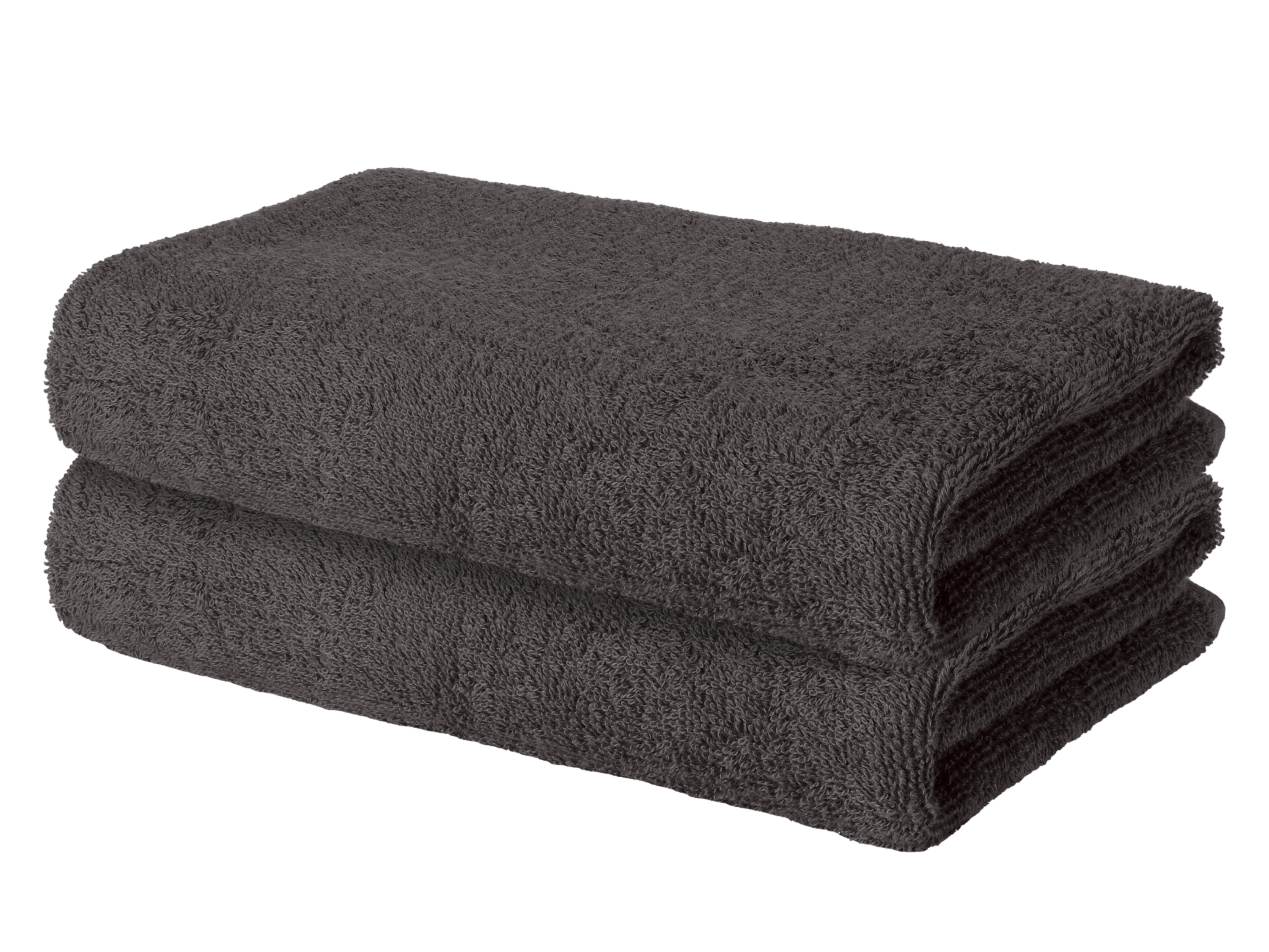 LIVARNO® Komplet 2 ręczników frotté, 50 x 100 cm (Szary)
