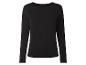 Czarny damski T-shirt z długim rękawem