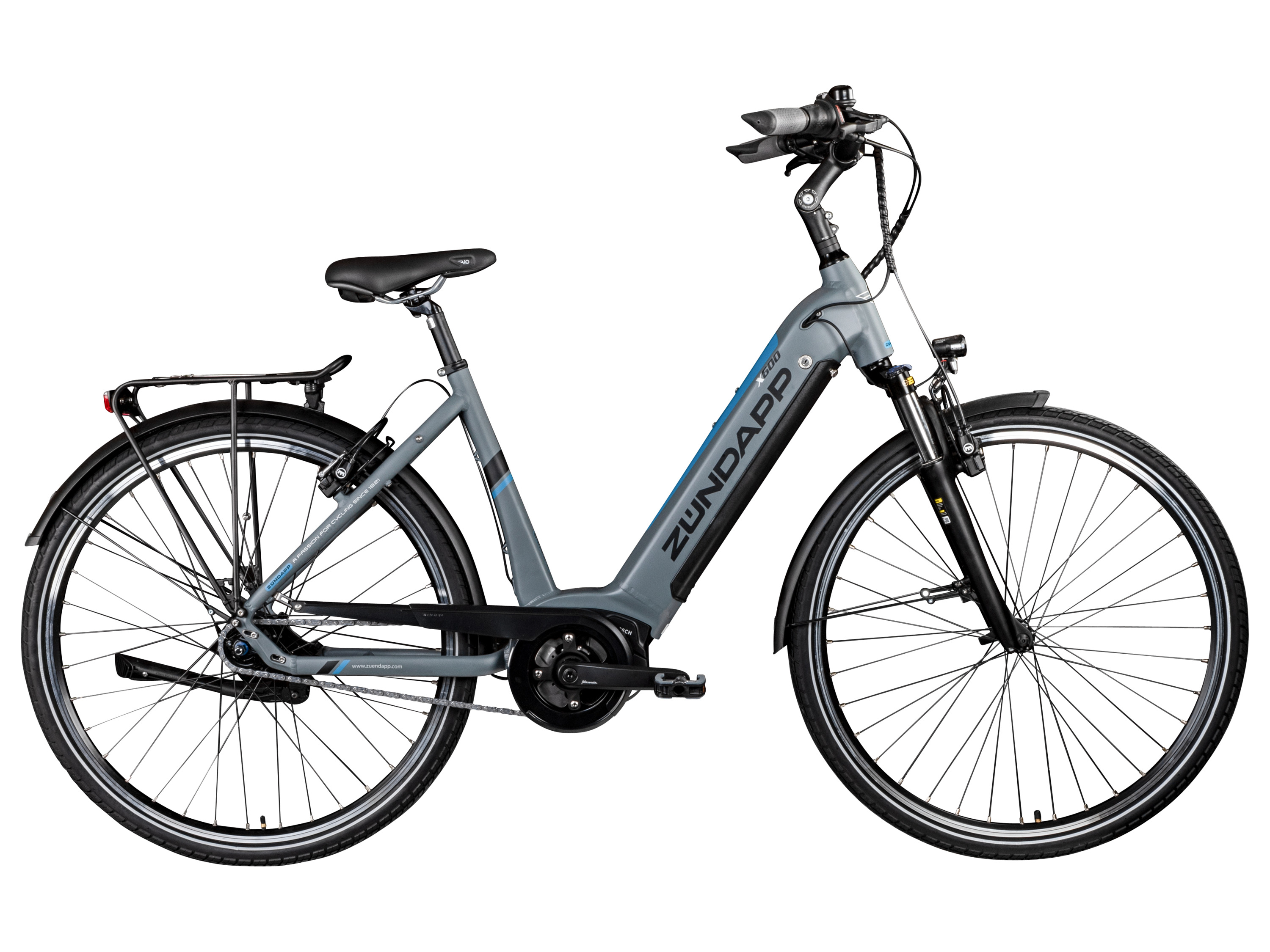 ZÜNDAPP X600 E-City Bosch Mittelmotor (Szary/niebieski)