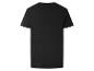 Czarny T-shirt z krótkim rękawem, widok z tyłu