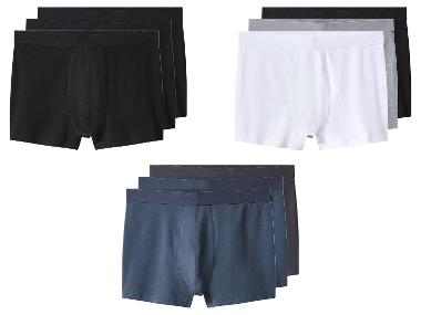esmara Men Bokserki męskie z bawełną, 3 pary