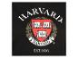 Czarny T-shirt Uniwersytetu Harvarda z logo i herbem.
