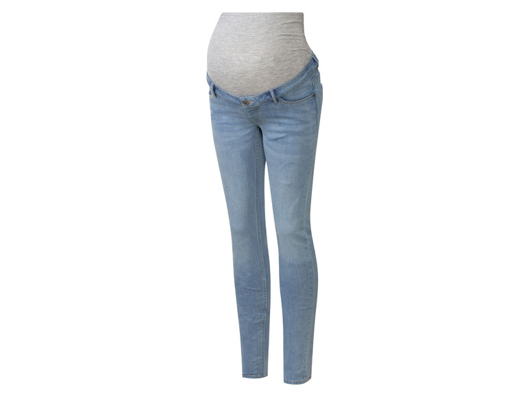 Pełny ekran: esmara® Jeansy ciążowe z bawełną, Skinny Fit - zdjęcie 4
