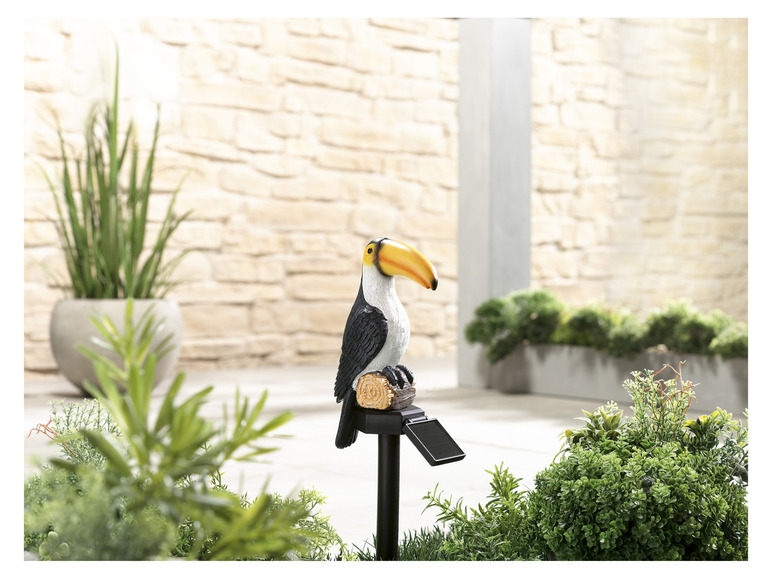 Pełny ekran: LIVARNO home Dekoracja ogrodowa Ptaki, z lampką solarną LED, 2700 K - zdjęcie 2