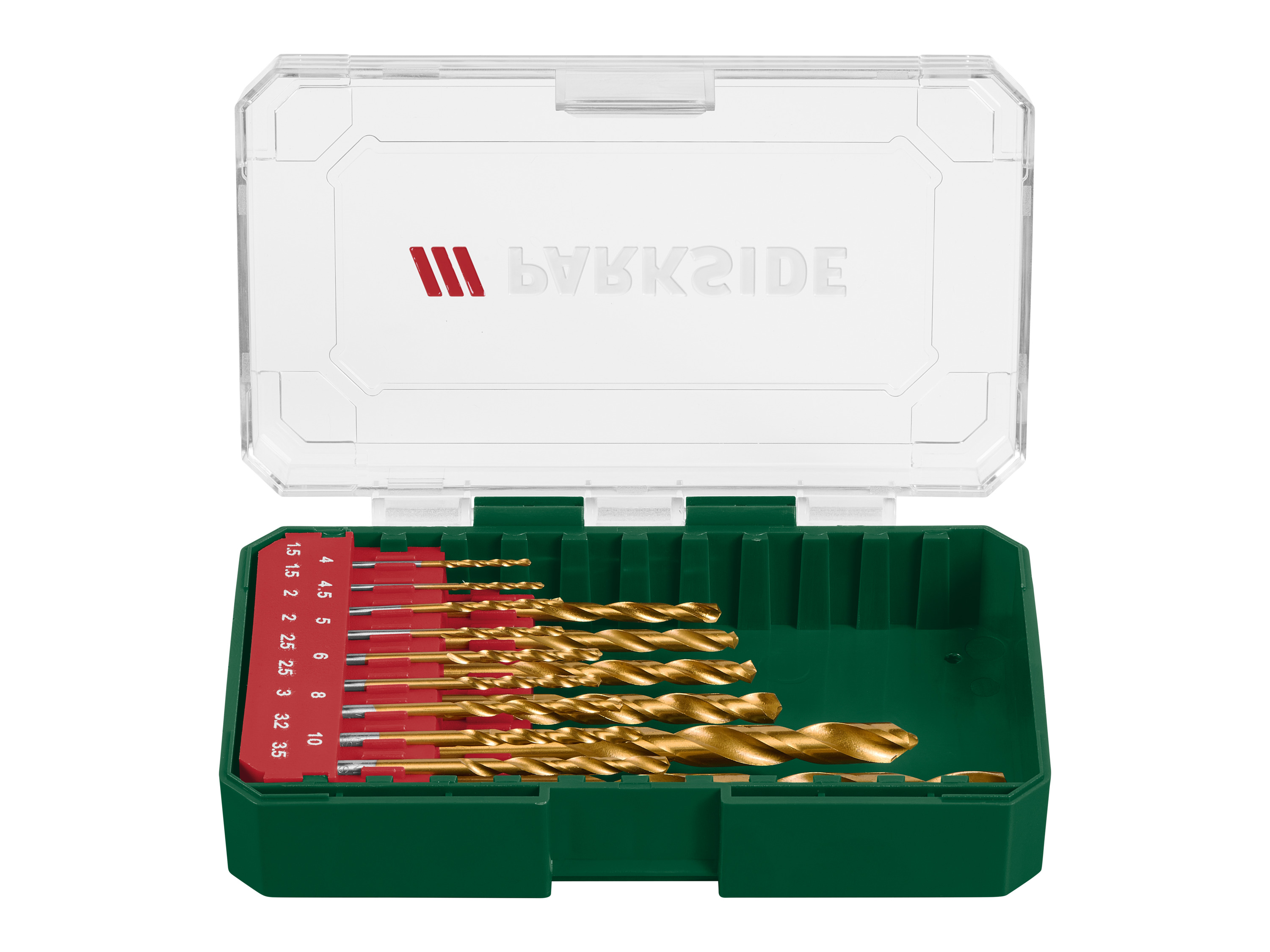 PARKSIDE® Zestaw wierteł i bitów, 15 lub 37 elementów (Zestaw wierteł spiralnych HSS, 15 sztuk)