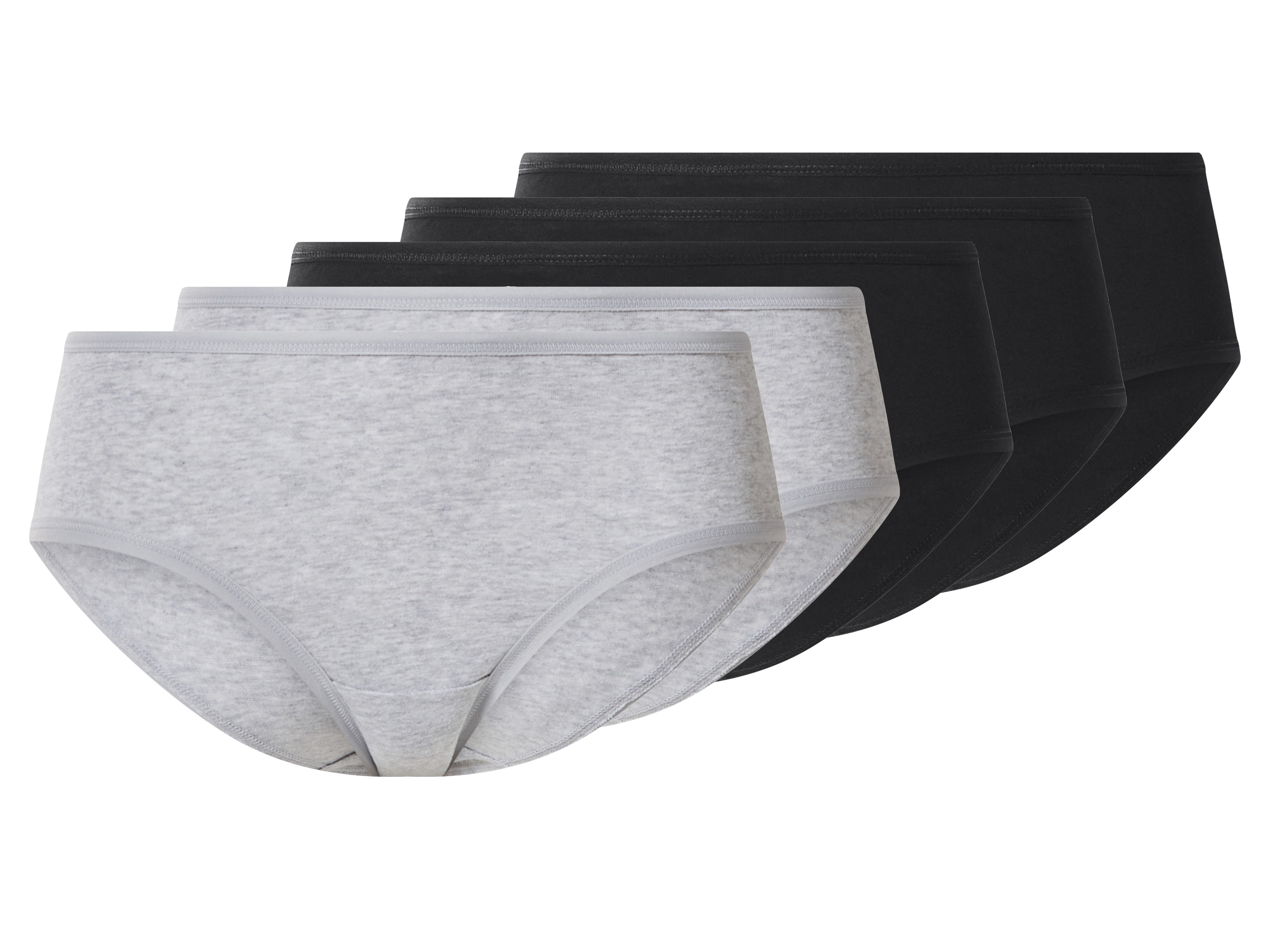 esmara® Majtki hipstery damskie z bawełną, 5 par 