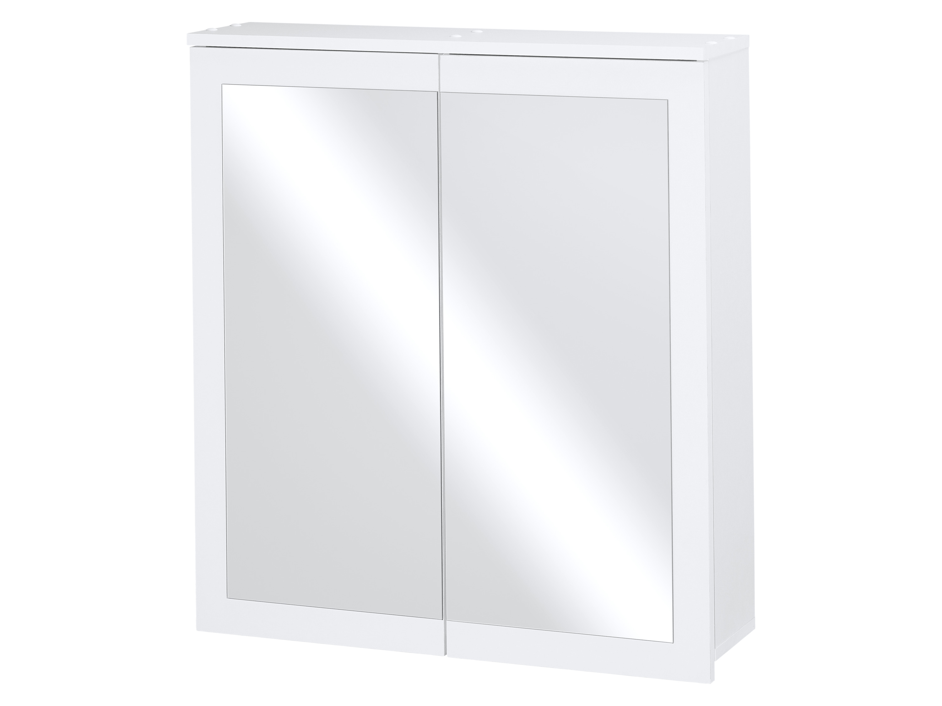 LIVARNO® Szafa 2-drzwiowa z lustrem Basel, biała