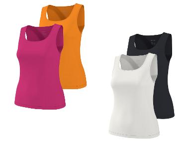 ESMARA® Zestaw 2 topów prążkowanych damskich
