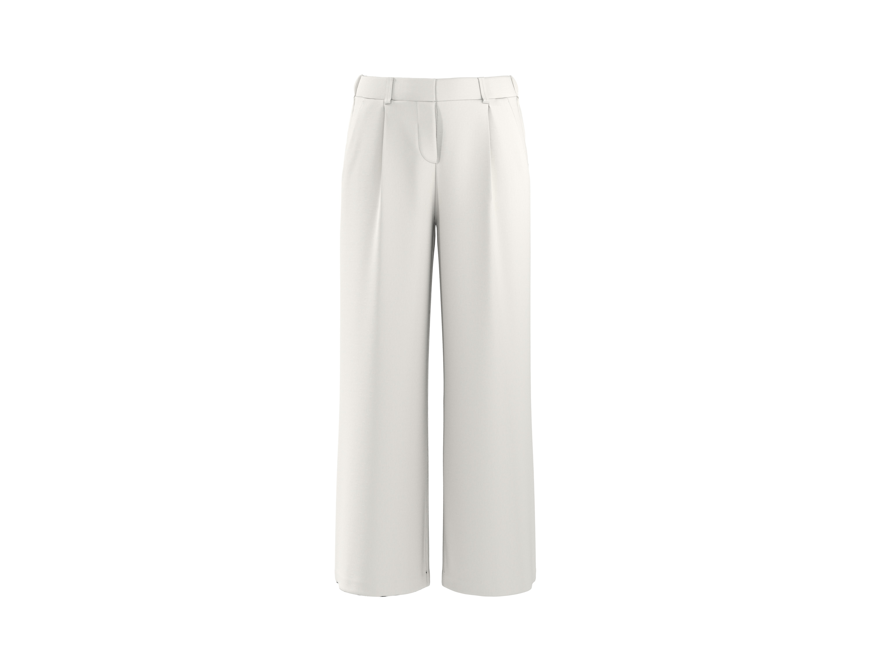 ESMARA® Spodnie damskie z szerokimi nogawkami  (biała, XS (32/34))