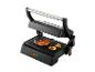 Grill kontaktowy SilverCrest z grillowanym stekiem i cukinią.