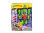 Zabawka SuperThings Turbo Warrior Speed, zielono-fioletowy robot w otwartym pudełku.