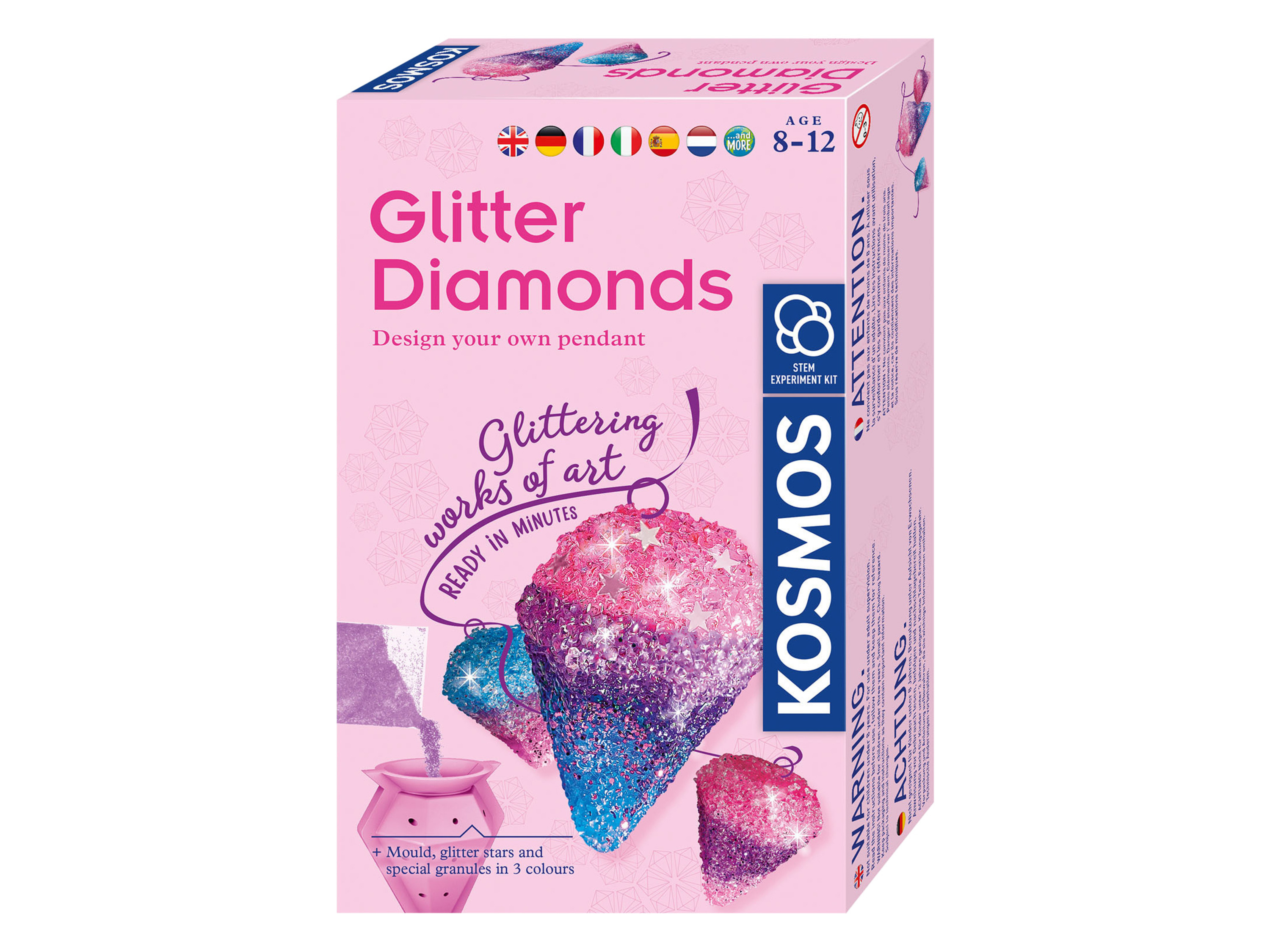 KOSMOS Zestawy do eksperymentów - wersja kieszonkowa (Błyszczące diamenty)