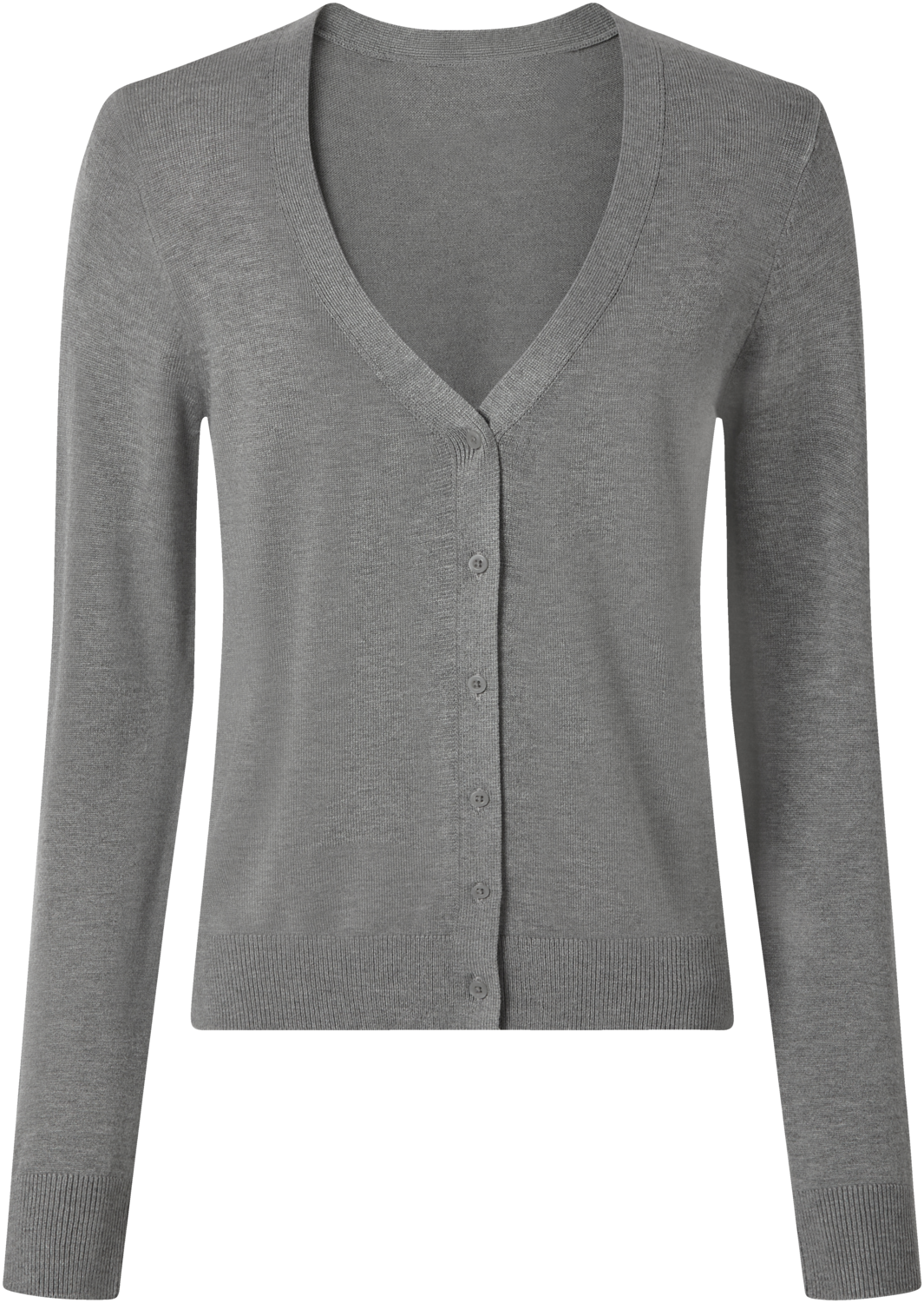 ESMARA® Damski kardigan z cienkiego dzianiny (Szary, XS (32/34))