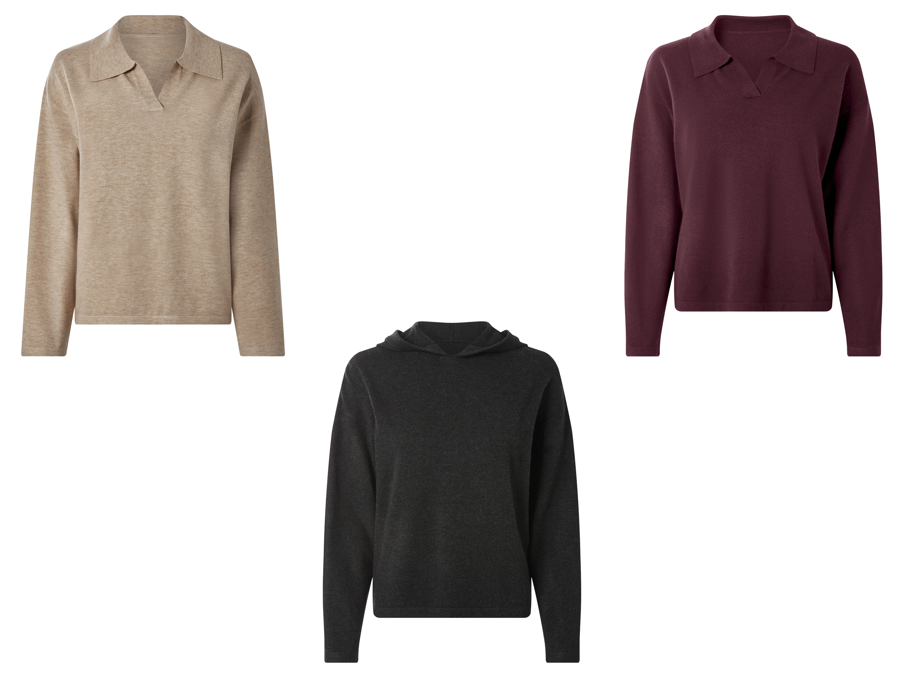 ESMARA® Sweter damski z dzianiny