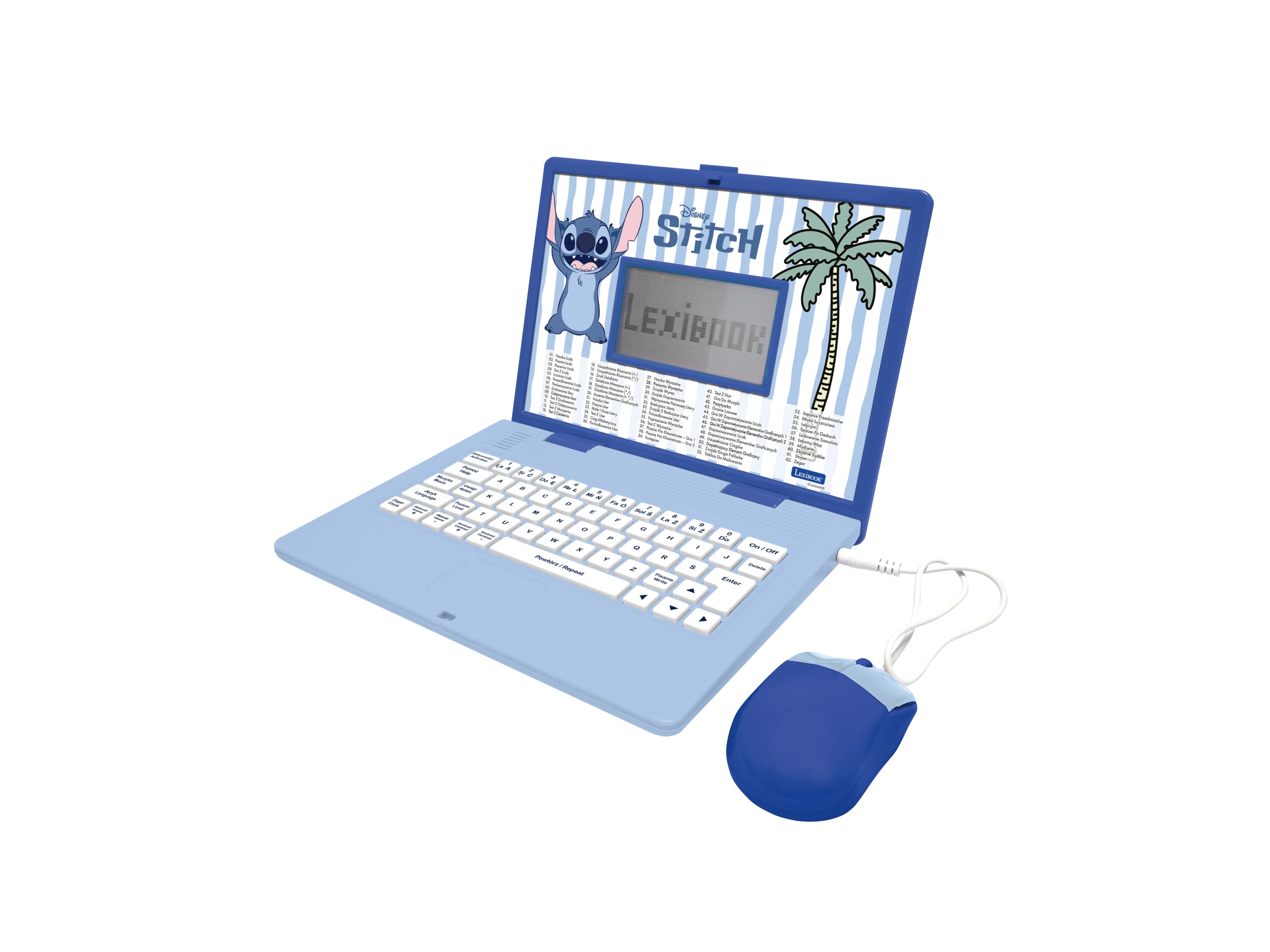 LEXIBOOK Laptop dziecięcy, dwujęzyczny (Stitch)