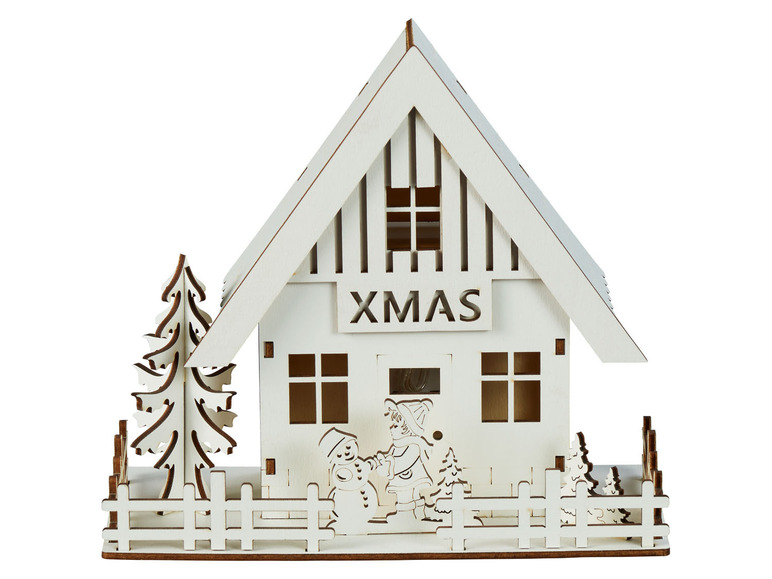 Pełny ekran: LIVARNO home Dekoracyjny drewniany domek świąteczny LED - zdjęcie 7