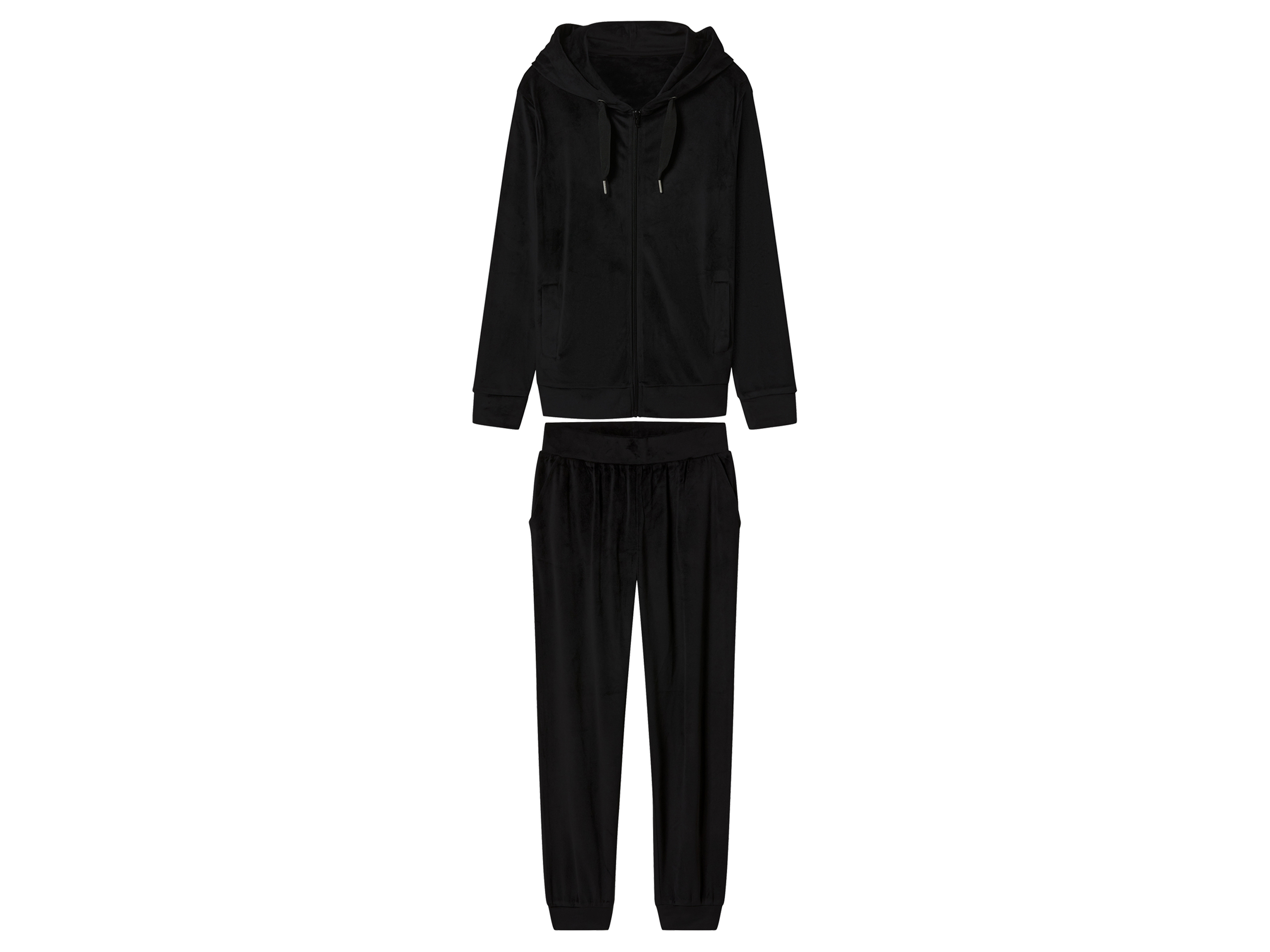 esmara® Dres welurowy damski (Czarny, S (36-38))