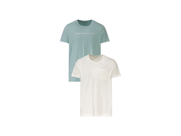 Pełny ekran: LIVERGY® T-shirt męski z bawełny, 2 sztuki - zdjęcie 15
