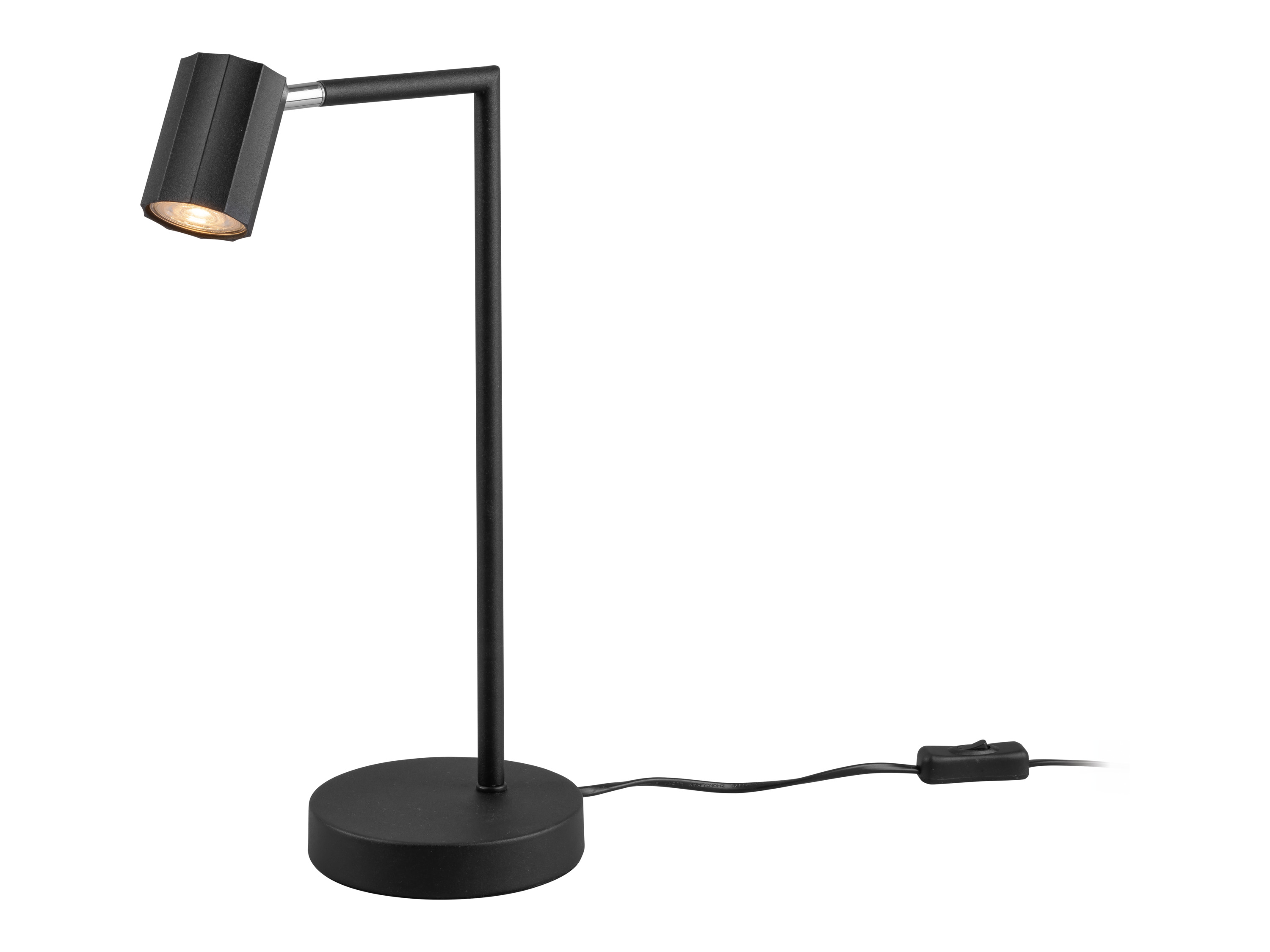 LIVARNO home Lampa stołowa LED, odchylana i obracana (Czarny)