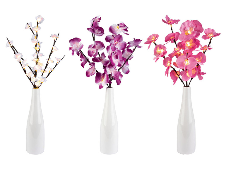 Pełny ekran: LIVARNO HOME Ozdobny wazon z kwiatami, z diodami LED, 1 sztuka - zdjęcie 1