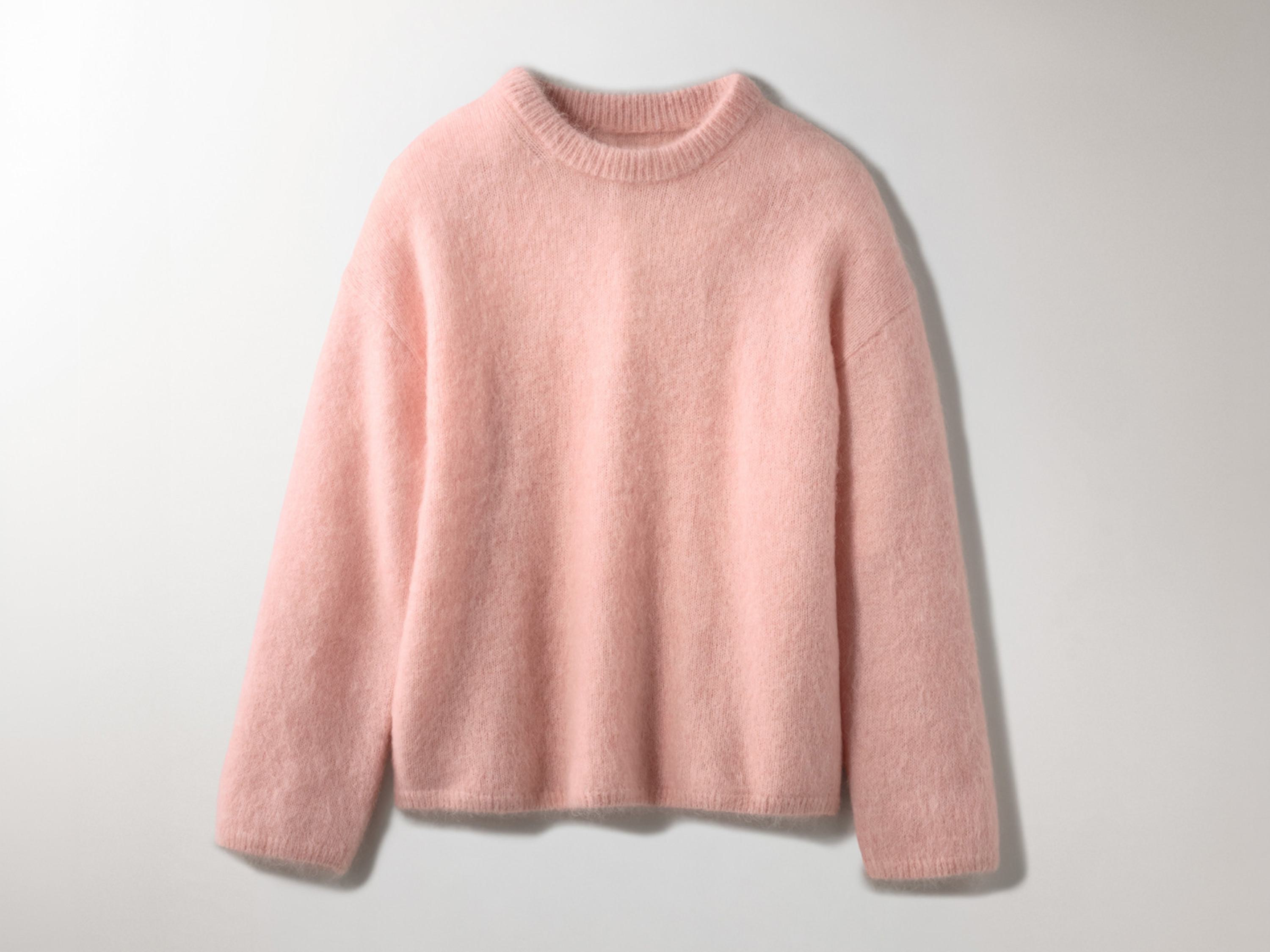 ESMARA® Sweter damski z dodatkiem moheru (Różowy, L(44/46))