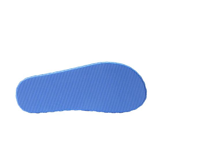 Podeszwa niebieskich klapek.