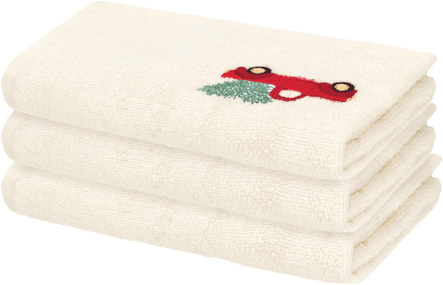 LIVARNO® Ręczniki 50x100 cm lub ręczniki dla gości 30x50 cm, świąteczne (3x, Biały)