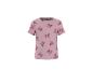 Różowy T-shirt z krótkim rękawem w kokardki