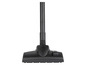 Czarna końcówka odkurzacza z szczotkami.
