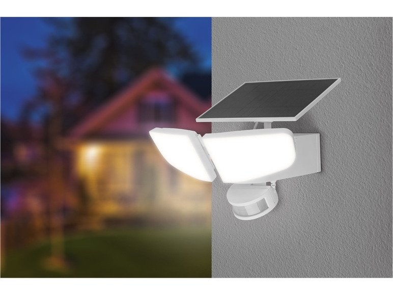 Pełny ekran: LIVARNO home Reflektor solarny LED, 2 głowice świetlne - zdjęcie 8
