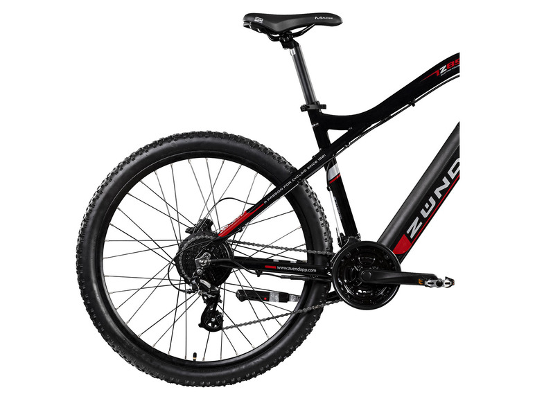 Pełny ekran: Zündapp Elektryczny rower górski Z898, 27,5", czarny/czerwony - zdjęcie 5