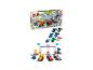 Zestaw LEGO Duplo Formula 1 z samochodami wyścigowymi i kierowcami, zawierający pudełko i pojedyncze elementy.