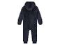 Niebieski kombinezon dla dziecka z kapturem i rękawami