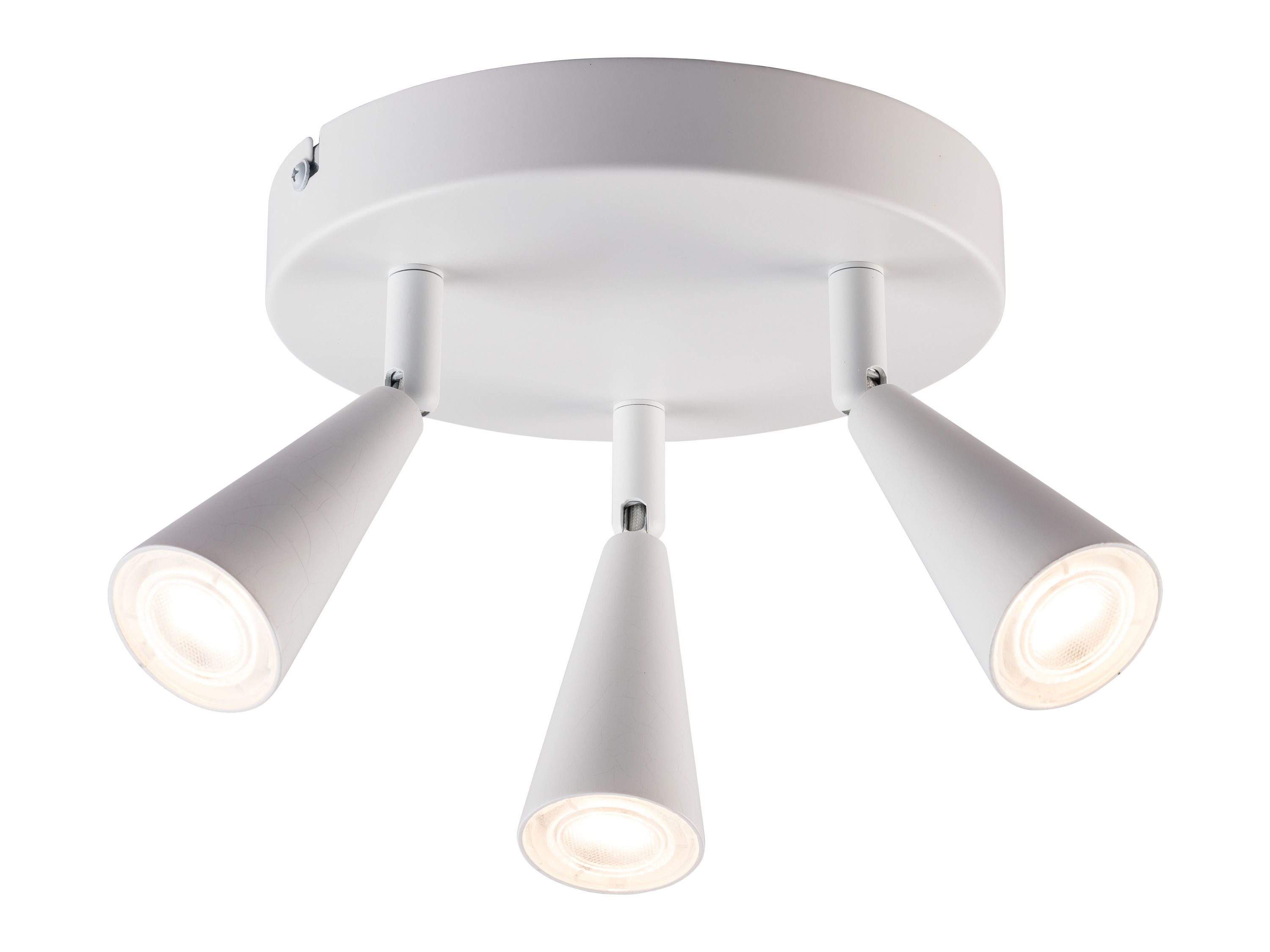 LIVARNO home Lampa sufitowa LED, 3-punktowa (Okrągły/biały)