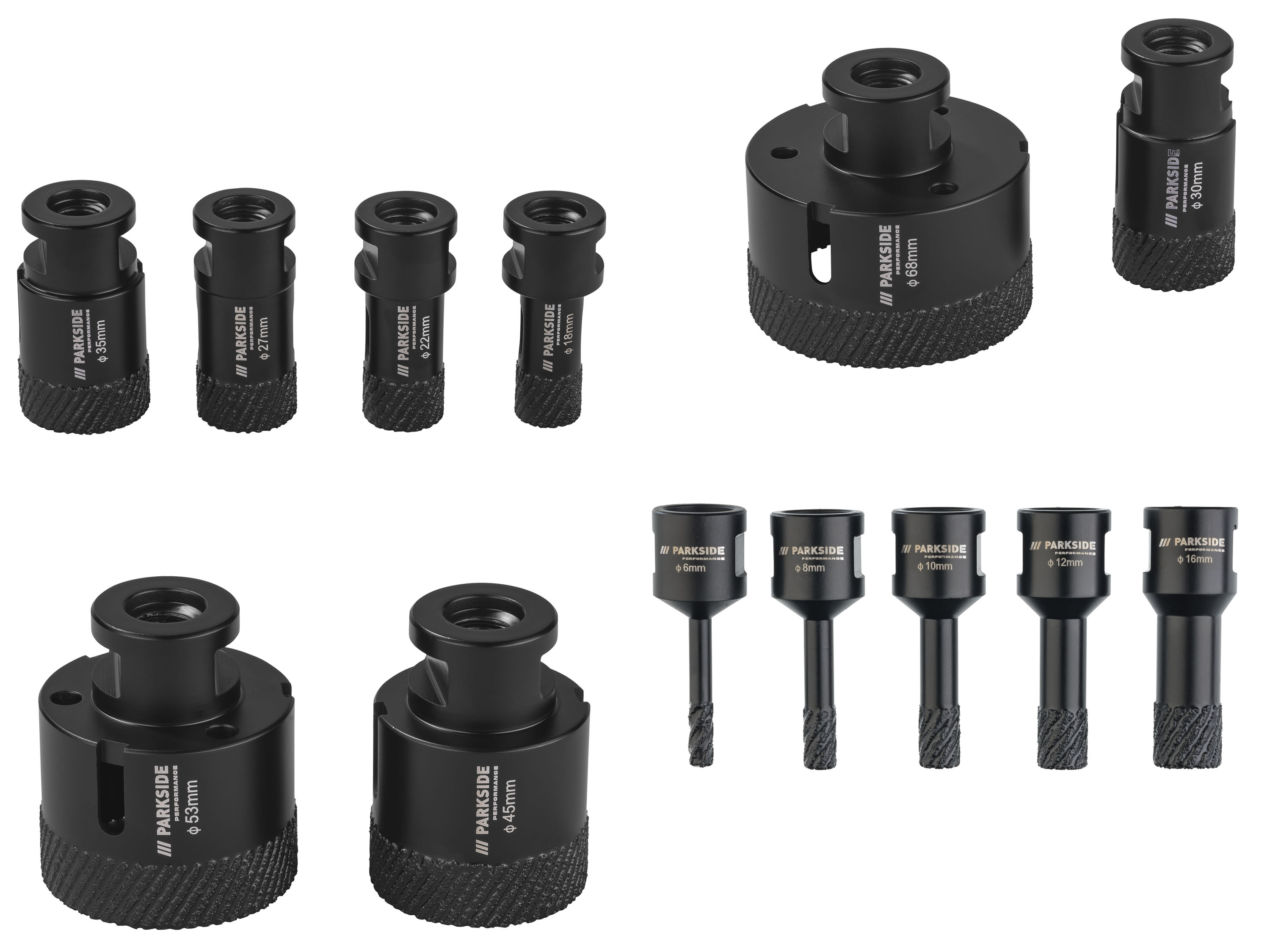 PARKSIDE PERFORMANCE® Zestaw wierteł diamentowych