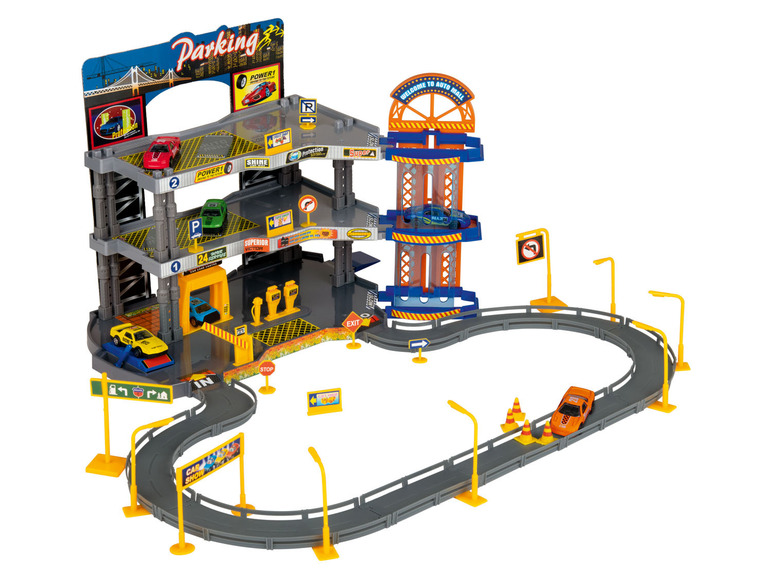 Pełny ekran: Playtive Garaż wielopoziomowy City z 6 pojazdami - zdjęcie 1