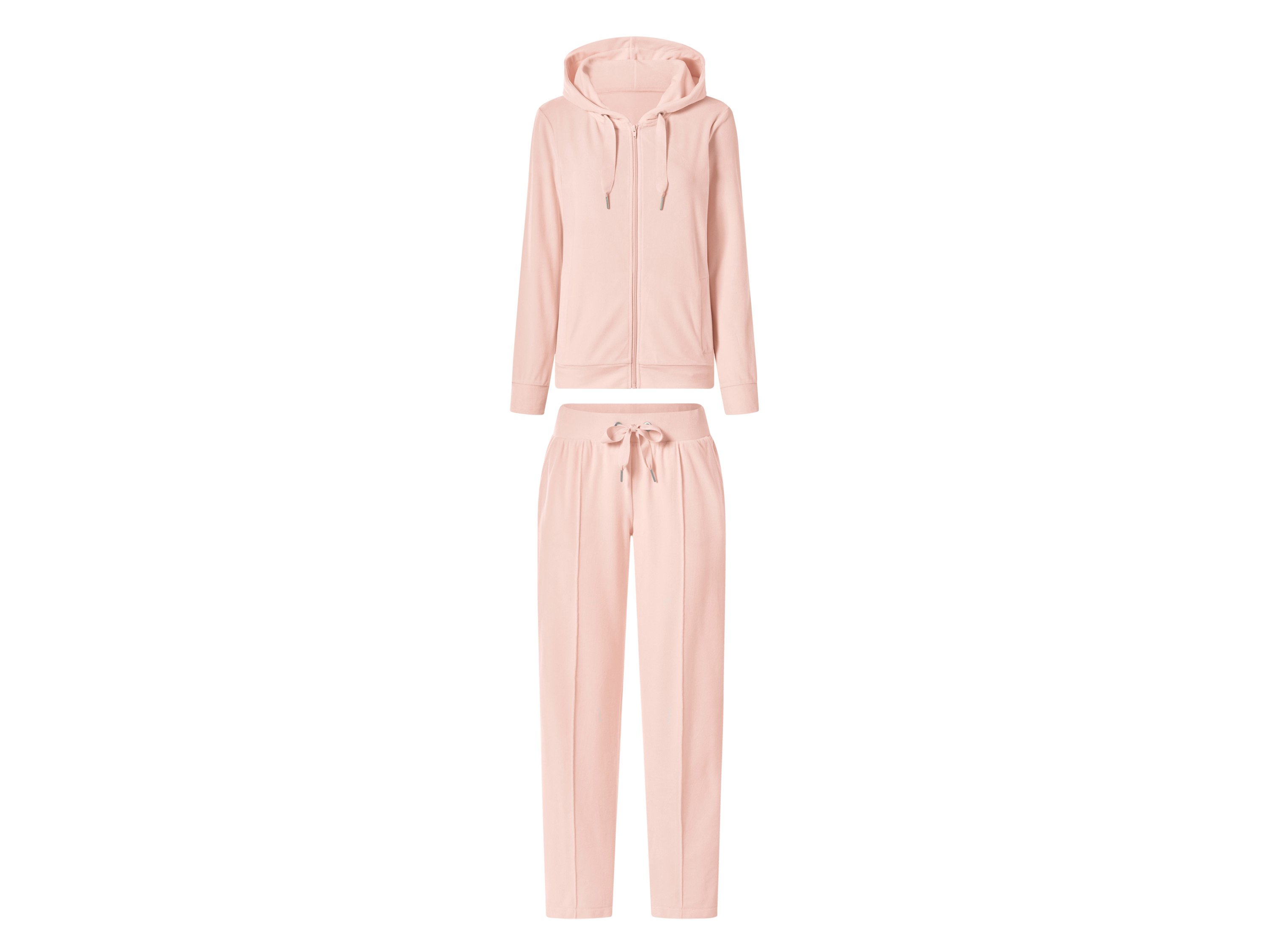 ESMARA® Dres domowy z weluru damski (Różowy, L(44/46))