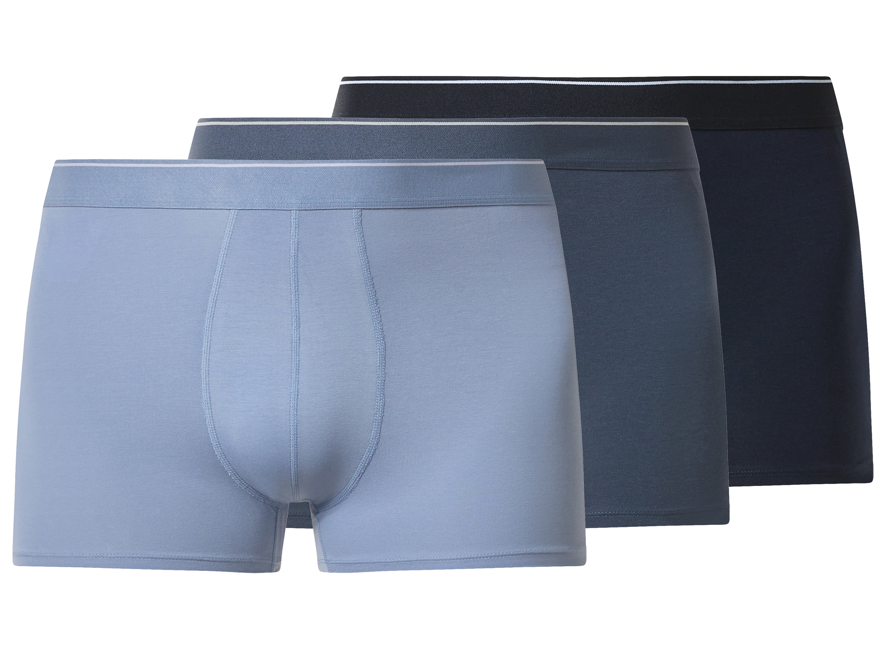 esmara Men Bokserki męskie z bawełną, 3 pary (Granatowy/niebieski, 8/XXL)