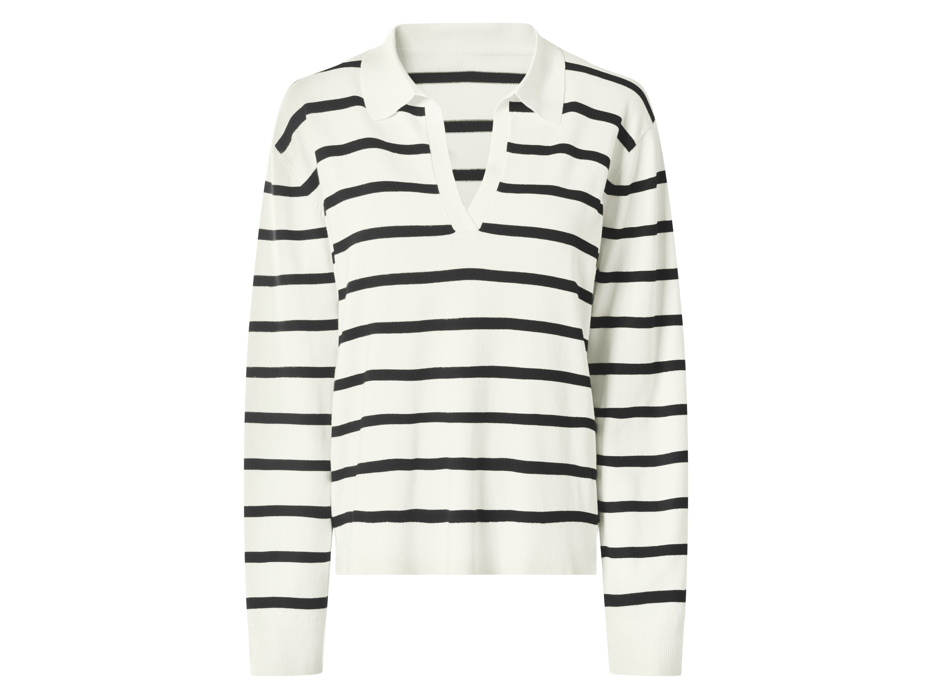 ESMARA® Sweter z cienkiej dzianiny damski (W paski, L(44/46))