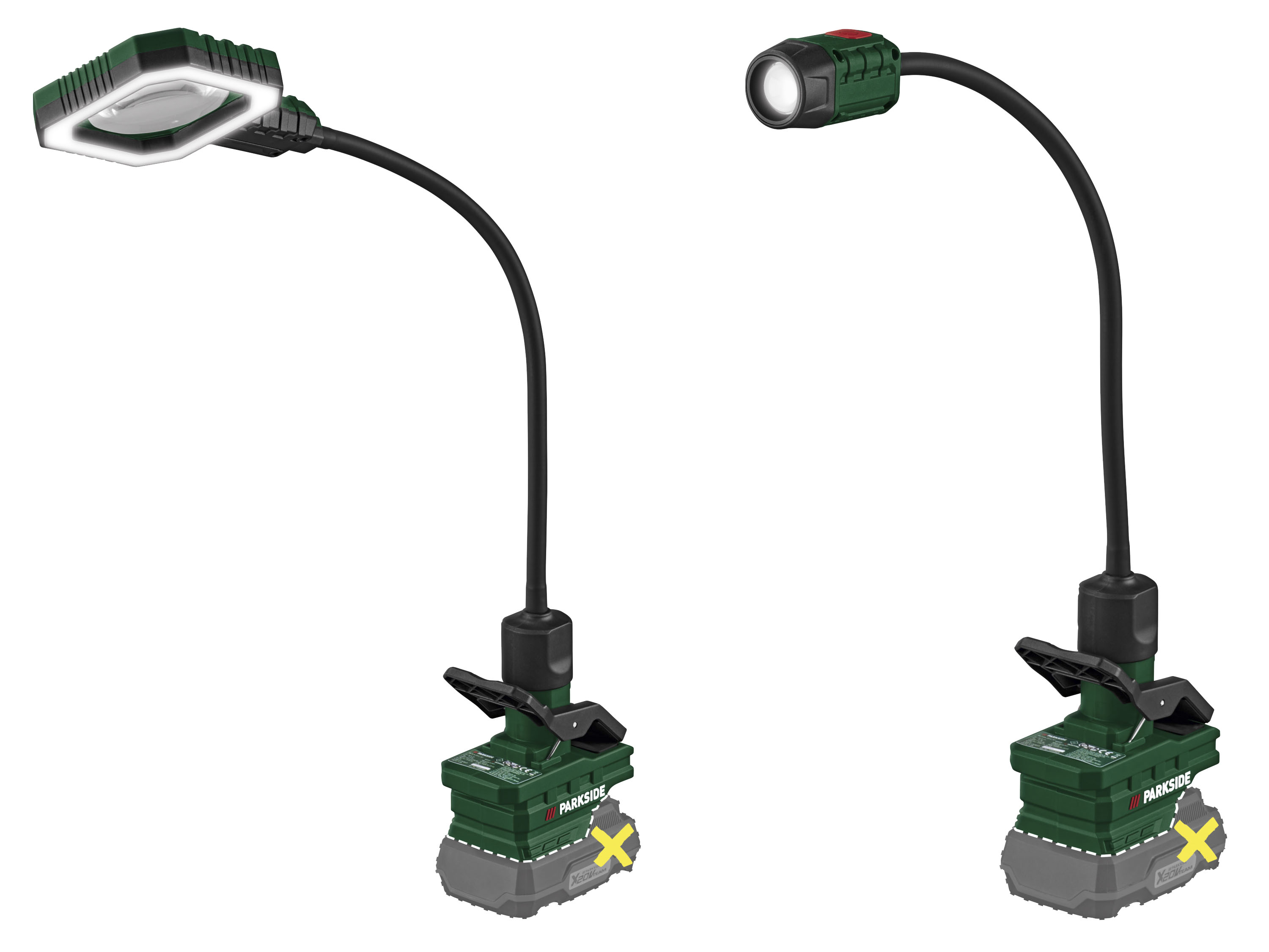 PARKSIDE® Akumulatorowa lupa LED 20 V PLSLA 20-Li A1, reflektor punktowy PLSSA 20-Li A1(bez akumulatora i ładowarki)