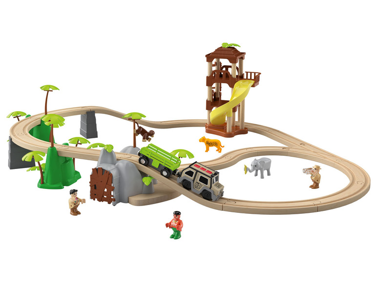 Pełny ekran: Playtive Drewniana kolejka dżungla lub stacja kolejowa - zdjęcie 12