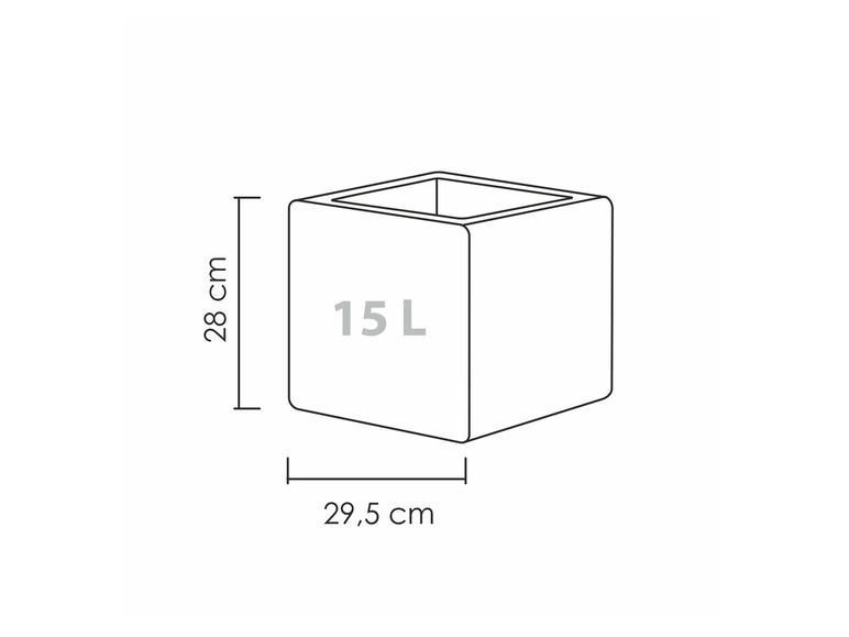 Pełny ekran: Scheurich Donica Cube, kwadratowa - zdjęcie 5