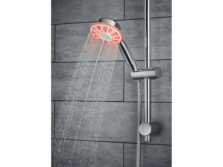 Pełny ekran: LIVARNO home Słuchawka prysznicowa LED, z wkładem oszczędzającym wodę - zdjęcie 9