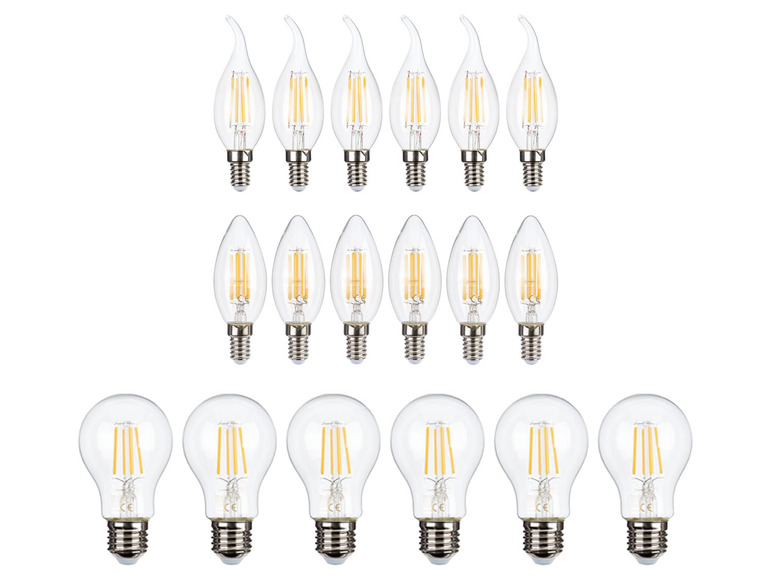 Pełny ekran: LIVARNO home Zestaw 6 żarówek filamentowych LED - zdjęcie 1
