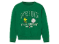 Zielona bluza Peanuts z Snoopym grającym w baseball.