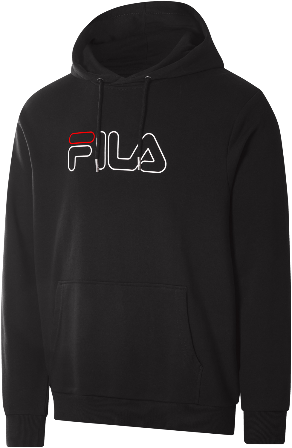 FILA Męska bluza z kapturem (Czarny, XL)