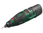 Zielony multitool Parkside z czerwonym przyciskiem.