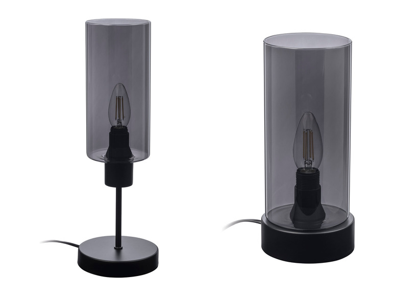 Pełny ekran: LIVARNO home Lampa stołowa LED, ze szkłem dymionym, 4,2 W - zdjęcie 1