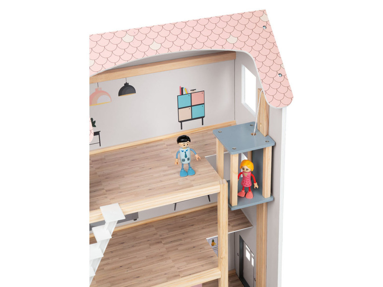 Pełny ekran: Playtive Drewniany domek dla lalek z wyposażeniem - zdjęcie 7